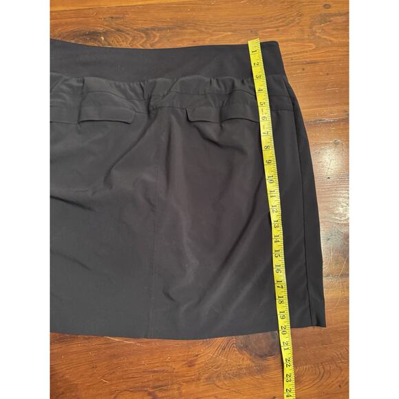 Athleta Women's Active Skort Skirt Stretch Black Size 14 Tall Pockets Pull On - Picture 6 of 11